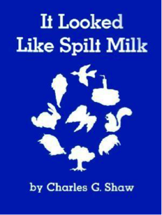 It Looked Like Spilt Milk Book